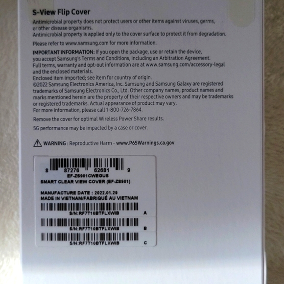SAMSUNG Galaxy S22 6.1 Smart View Flip Case for Samsung Galaxy S22 6.1 NIB - Picture 8 of 13
